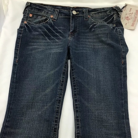 True Religion Johnny Jeans Dark Dusty NWT Sz 32 - Picture 10 of 13